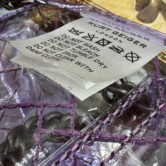 🆕 KURT GEIGER LONDON 🧿 NWOT Mini Kensington Crossbody Bag, Light Purple - Picture 12 of 16